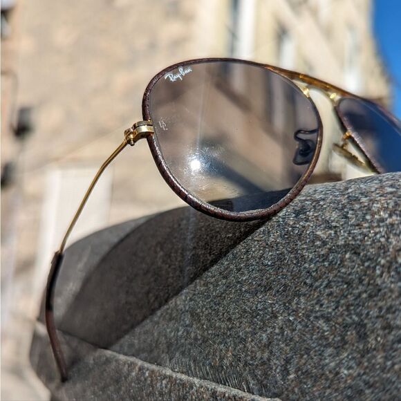 Vintage Ray-Ban Leathers Bausch & Lomb Aviator - Picture 5 of 16
